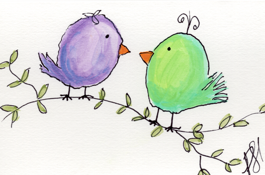 Birds on a Branch 4 X 6